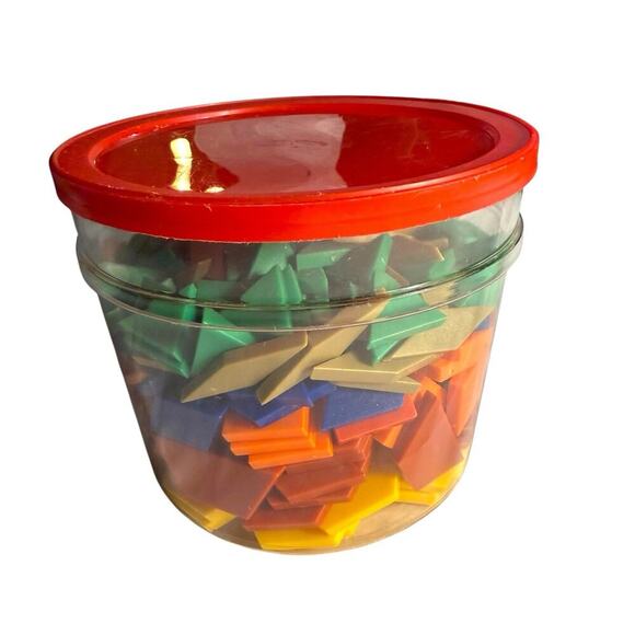 Learning Resources Pattern Blocks Tangram Shapes Teacher Tools 249 Plastic Piece - Picture 7 of 12